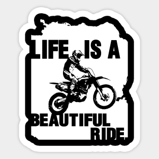 Embracing Life's Journey - life is a beautiful ride Sticker